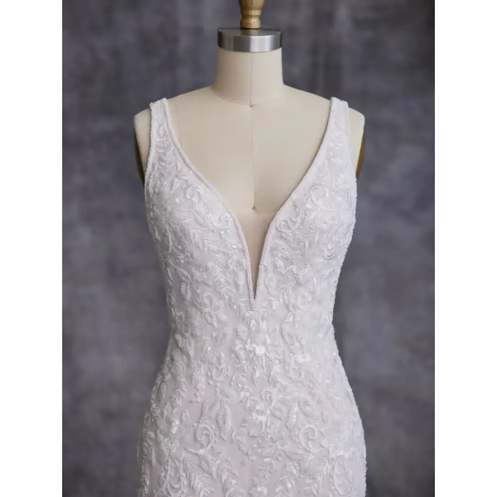 Elegant Estella Wedding Dress by Maggie Sottero | Romantic Lace Bridal Gown for Church, Garden & Beach Weddings