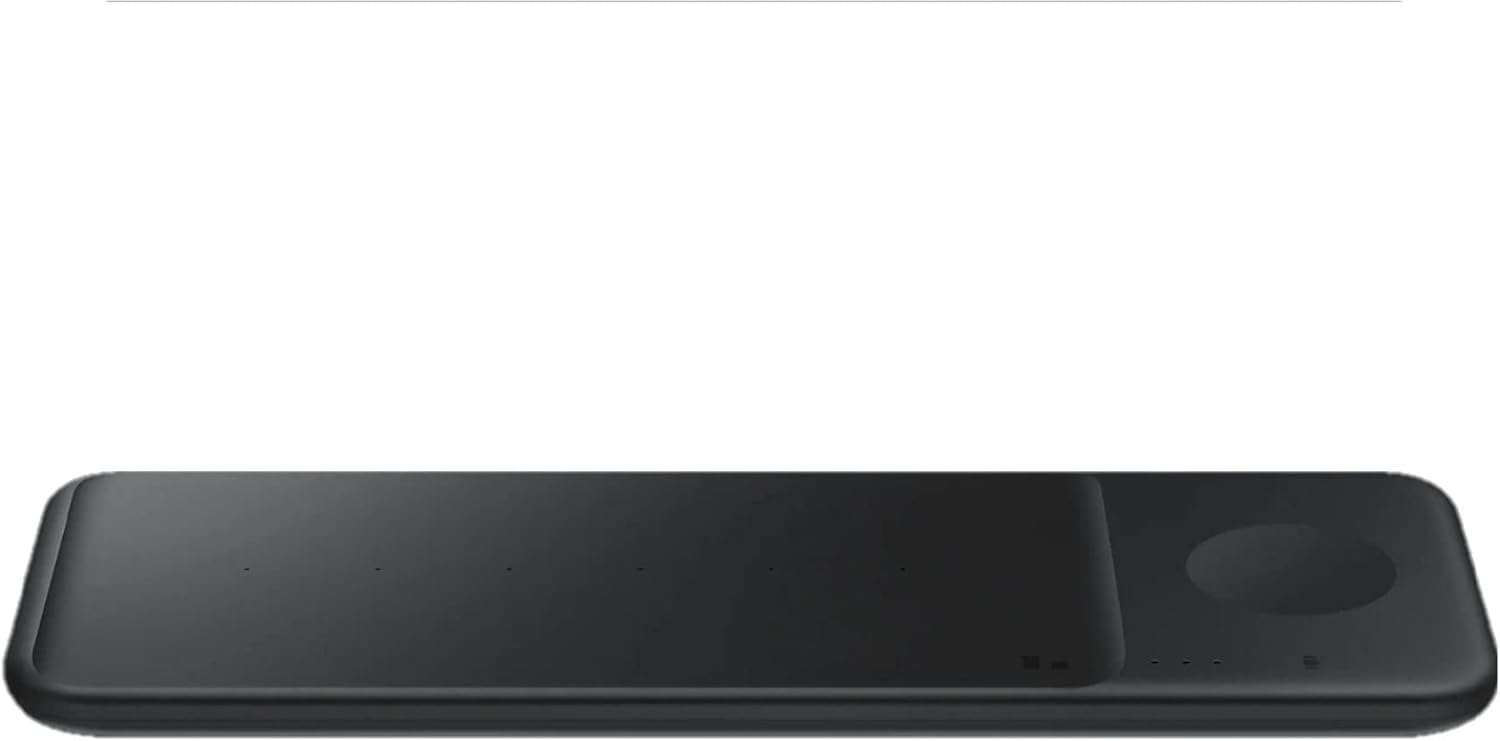 Samsung Wireless Charger Trio - Fast Qi Charging Pad for iPhone, Galaxy, AirPods - Perfect for Home, Office & Travel