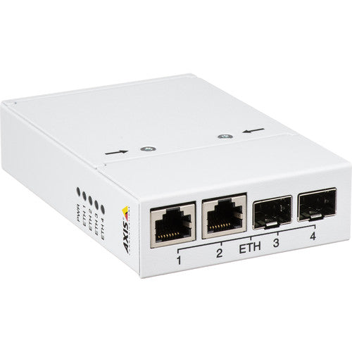 Axis Communications T8604 Media Converter Switch - High-Speed Ethernet to Fiber Optic Converter for Network Expansion | Ideal for Office, Data Center & Industrial Networking Solutions