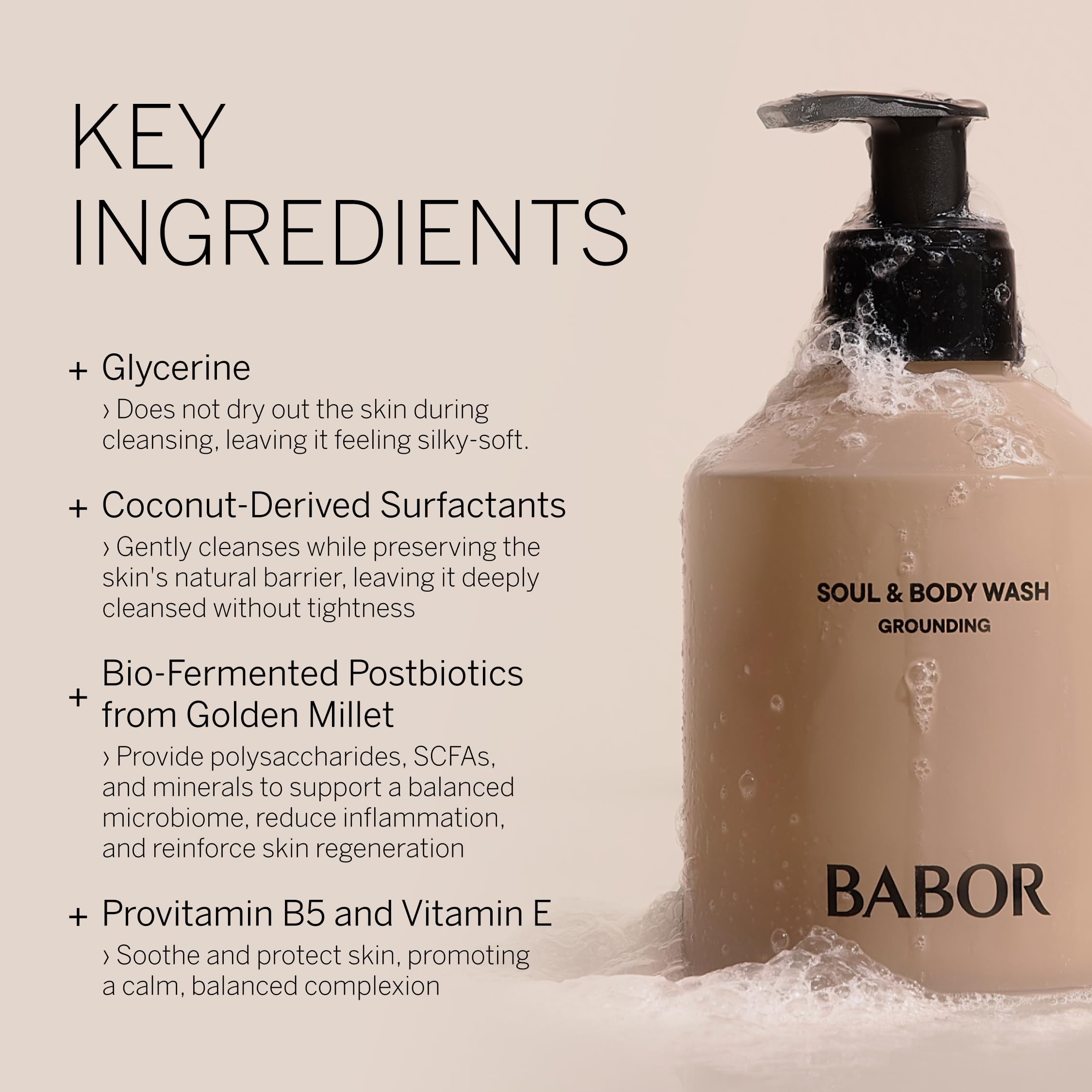 BABOR Nourishing Body Wash with Provitamin B5 & Glycerin - Hydrating Shower Gel for Silky Soft Skin & Balanced Complexion - 8.45 fl oz - Perfect for Daily Skincare Routine & Spa-Like Bath Experience