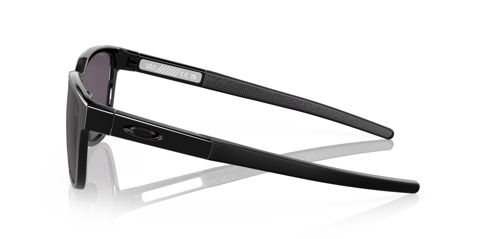 Oakley Actuator Sunglasses - Polished Black Frame with Prizm Grey Lenses - UV Protection for Driving, Running & Outdoor Sports