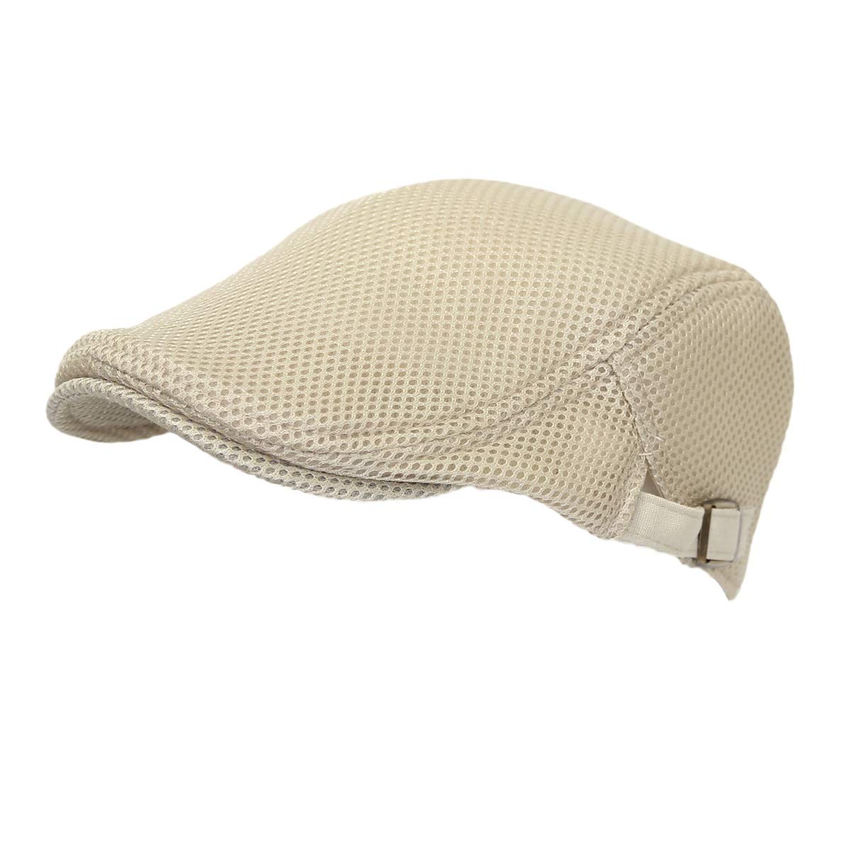 WITHMOONS Ivy Cap Summer Mesh Newsboy Irish Golf Hats for Men & Women - Breathable UV Protection Outdoor Sun Hat for Golf, Tennis, Fishing, Hiking & Casual Wear TZ30046