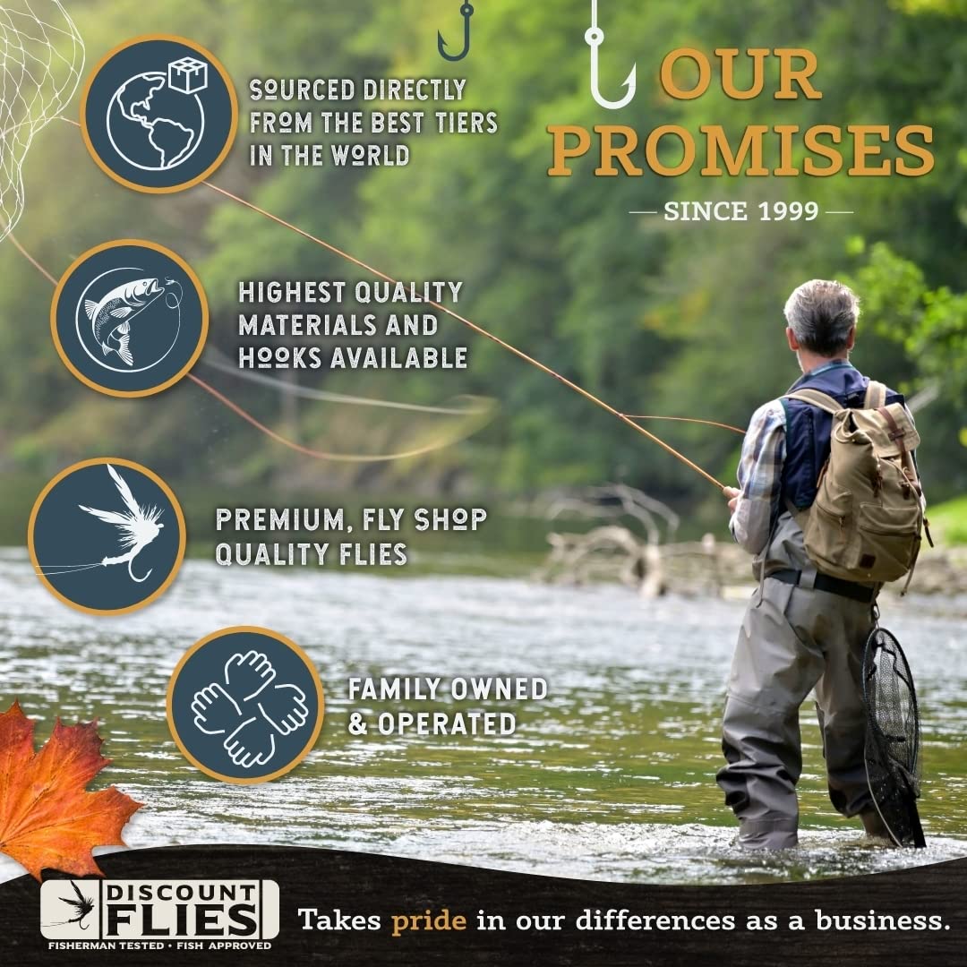 Premium Copper John Fly Fishing Flies Kit - 18 Realistic Nymph Flies with Durable Fly Box - Strong Sharp Hooks for Trout Bass Fishing - Essential Fly Fishing Accessories for Rivers Lakes and Streams