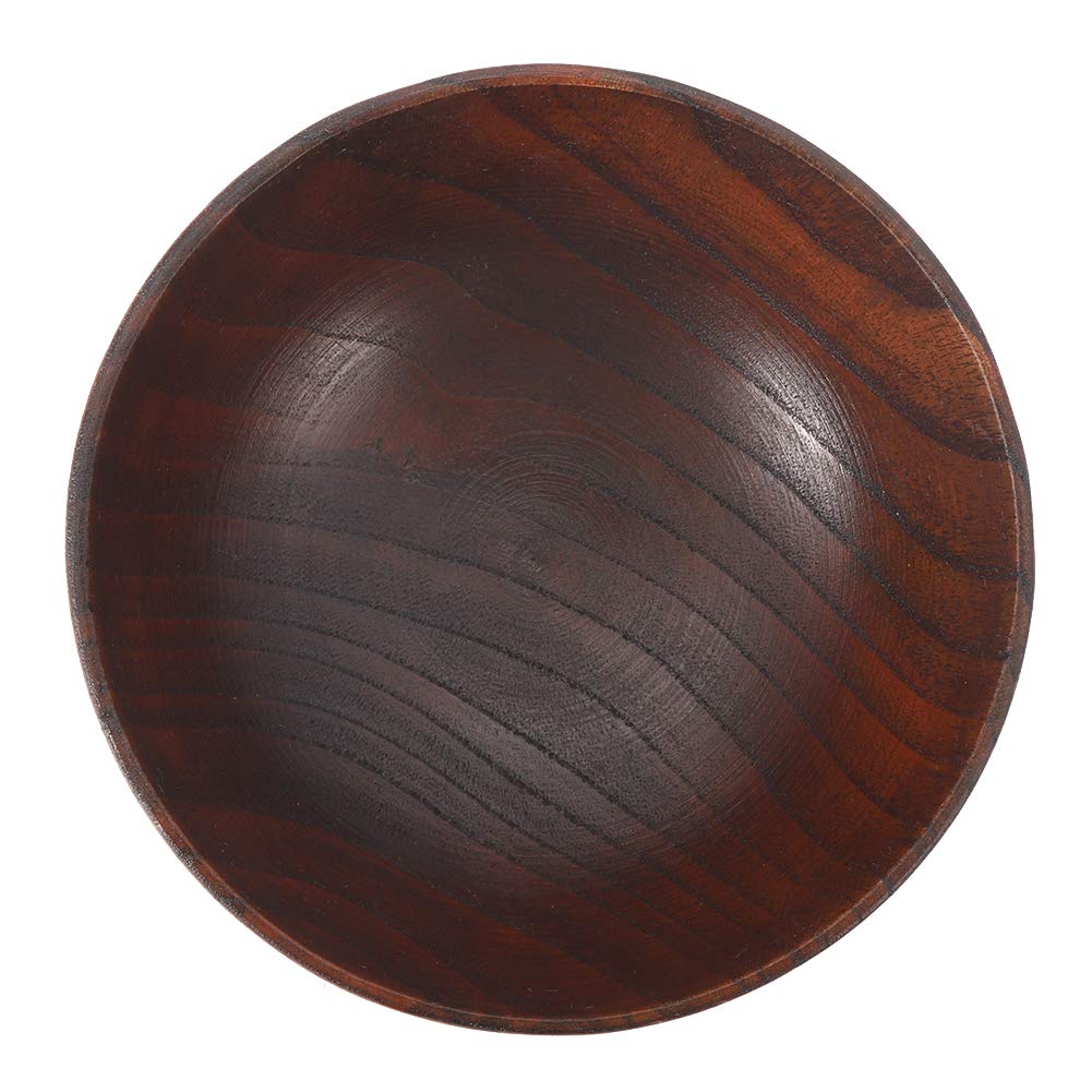 Durable Wooden Fruit and Salad Bowls - 12cm Medium Size for Serving Salad, Soup, Rice, and Fresh Fruits - Perfect for Kitchen, Dining, and Party Use