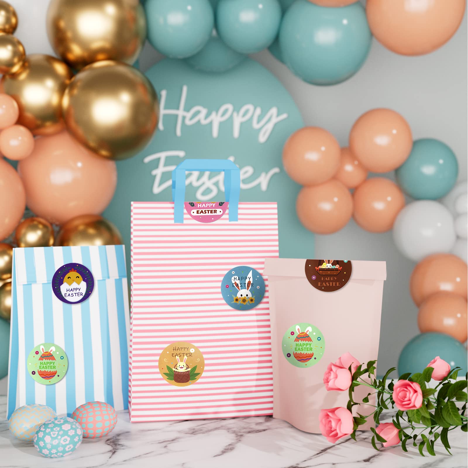 500pcs Easter Stickers for Kids & Adults - 1.5