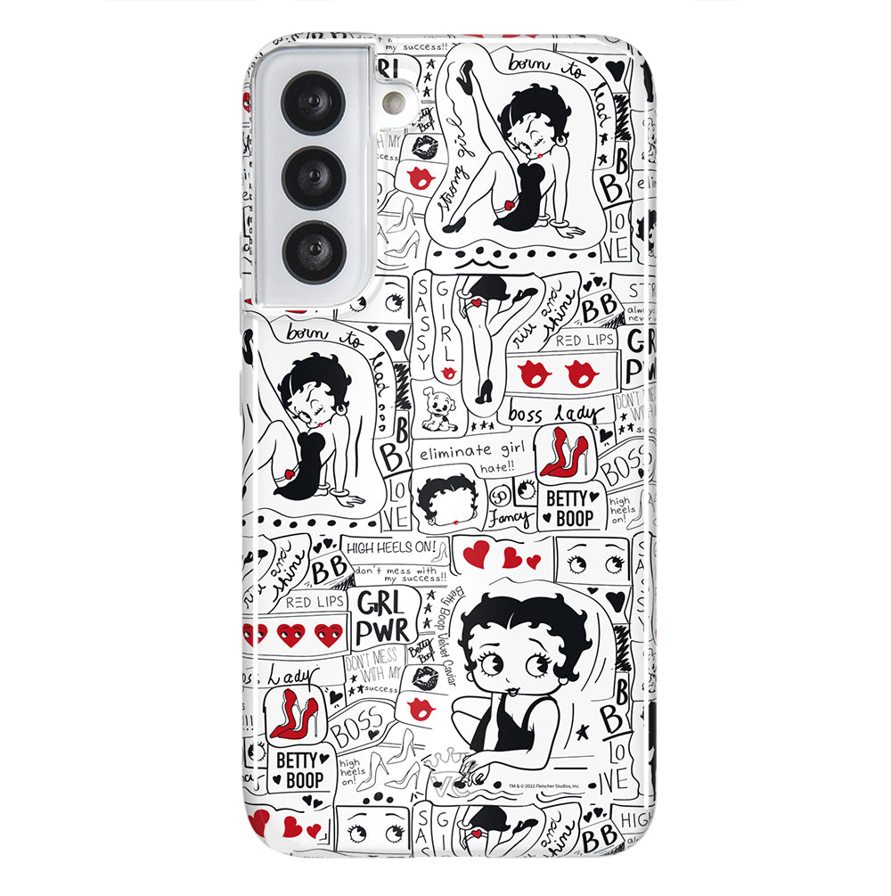 Betty Boop Girl Power Samsung Phone Case - Trendy Protective Cover for Samsung Galaxy S21/S20/Note 20 - Perfect Gift for Women & Girls - Office, School, Travel Accessory