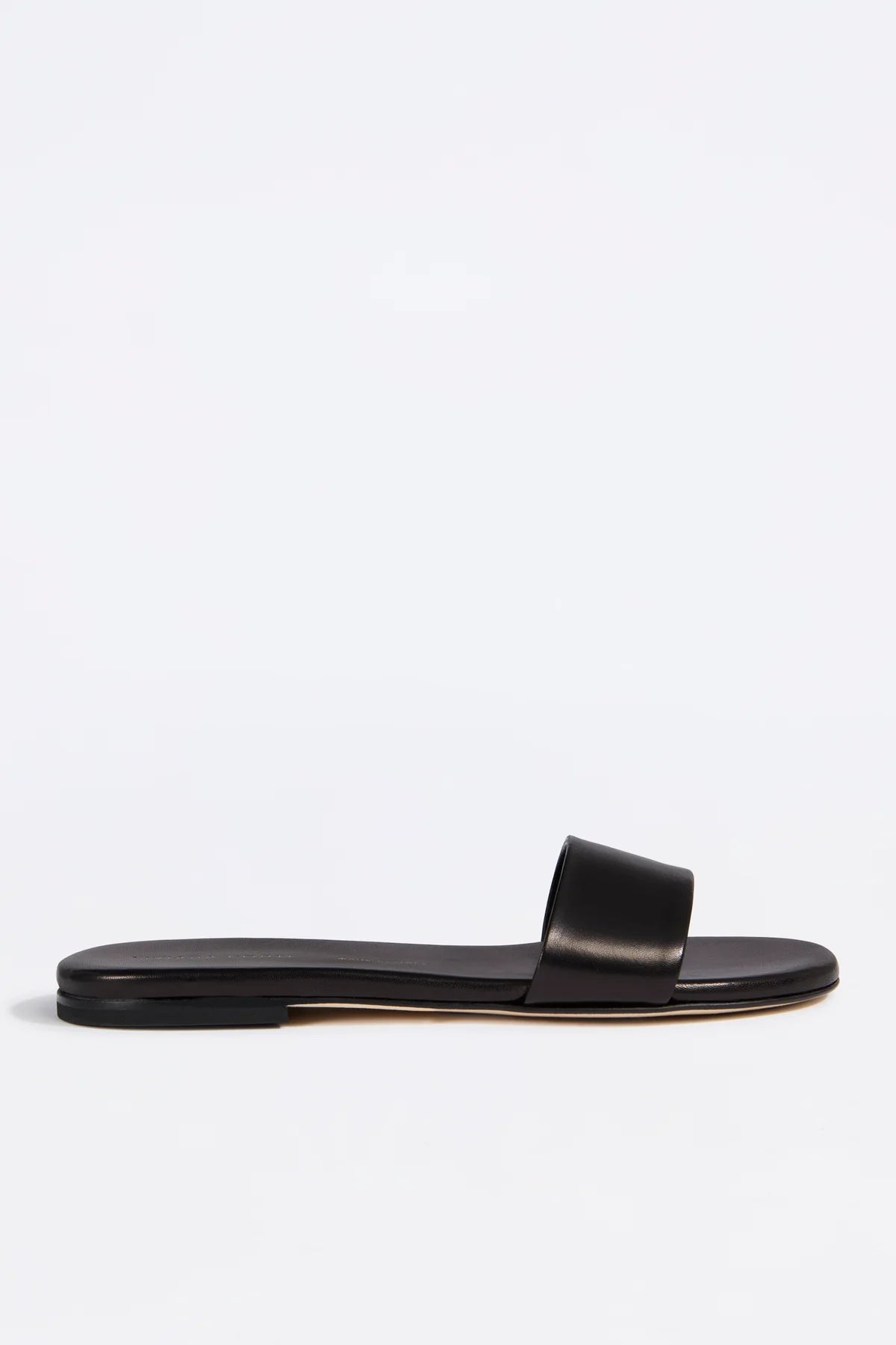 Women's Comfortable Band Flat Mule Shoes - Nero Black Slip-On Loafers for Casual Wear, Office & Home