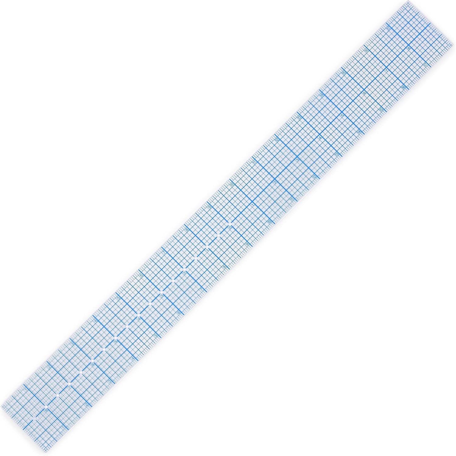 DRITZ Quilter's See Thru Drafting Ruler - 12 Inch Transparent Sewing Ruler for Precise Quilting, Patchwork & Crafting | Perfect for DIY Projects, Fabric Measuring & Design Planning