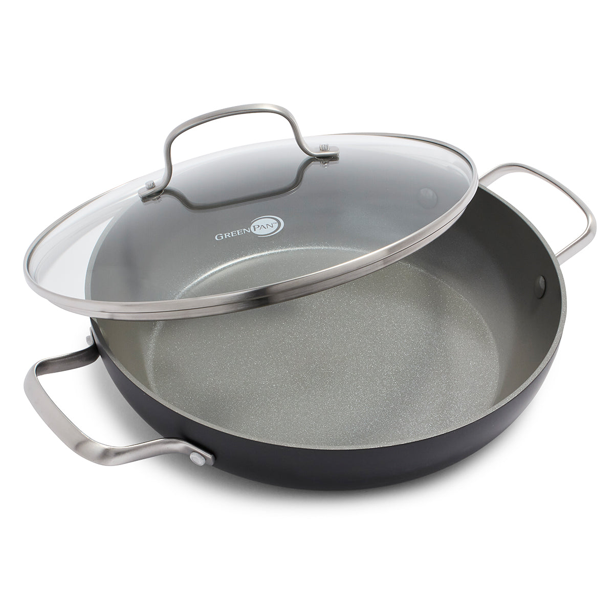 Chatham Ceramic Nonstick 11-Inch Everyday Frying Pan with Glass Lid - Perfect for Sauteing, Frying & Cooking Healthy Meals