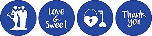 190 Pcs Wedding Stickers - DIY Chocolate Labels for Parties & Gifts