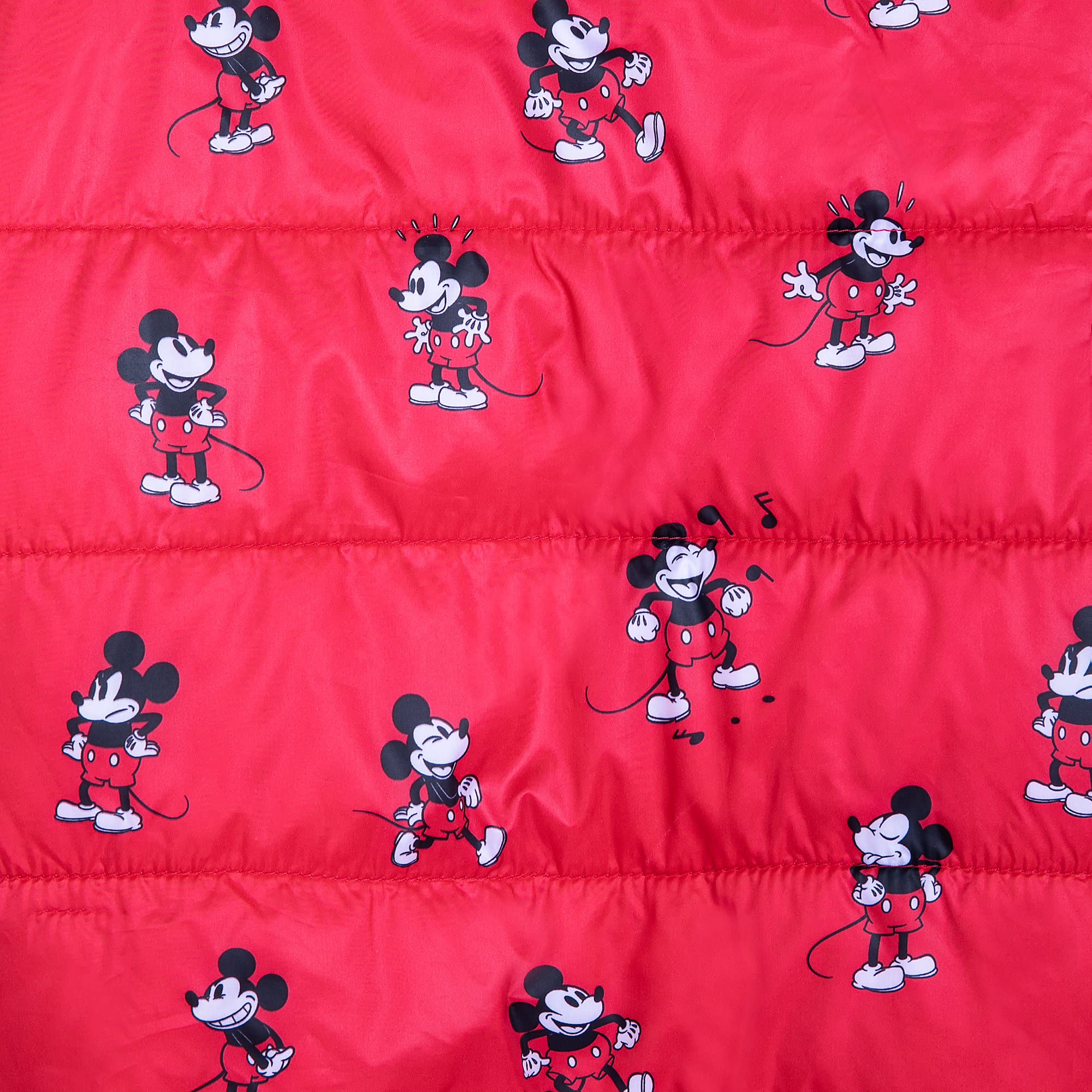 Disney Mickey Mouse Puffy Jacket for Boys - Warm Winter Coat with Hood, Waterproof Windbreaker for Outdoor Activities, School & Playtime