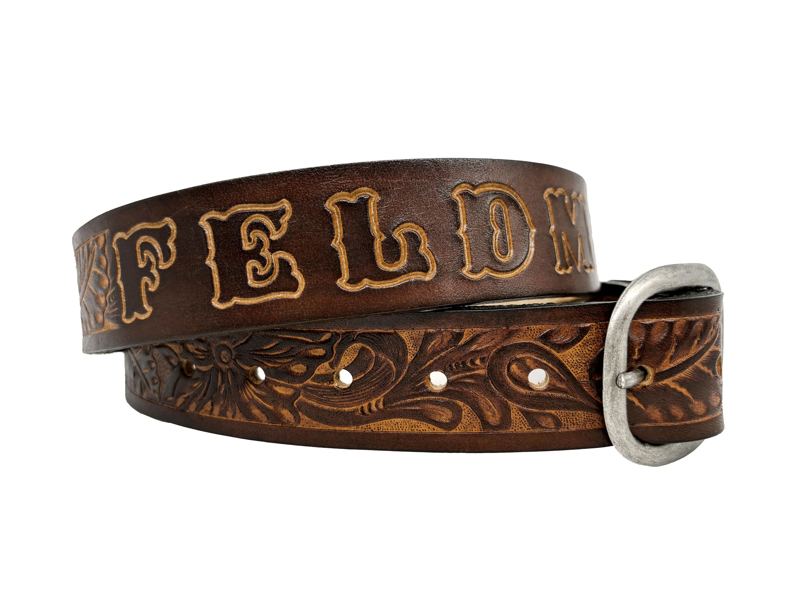 Custom Engraved Leather Belt for Men & Women - Personalized Name & Design - Free Monogramming - Perfect Father's Day, Anniversary & Birthday Gift for Him/Her - Ideal for Office, Casual Wear & Special Occasions