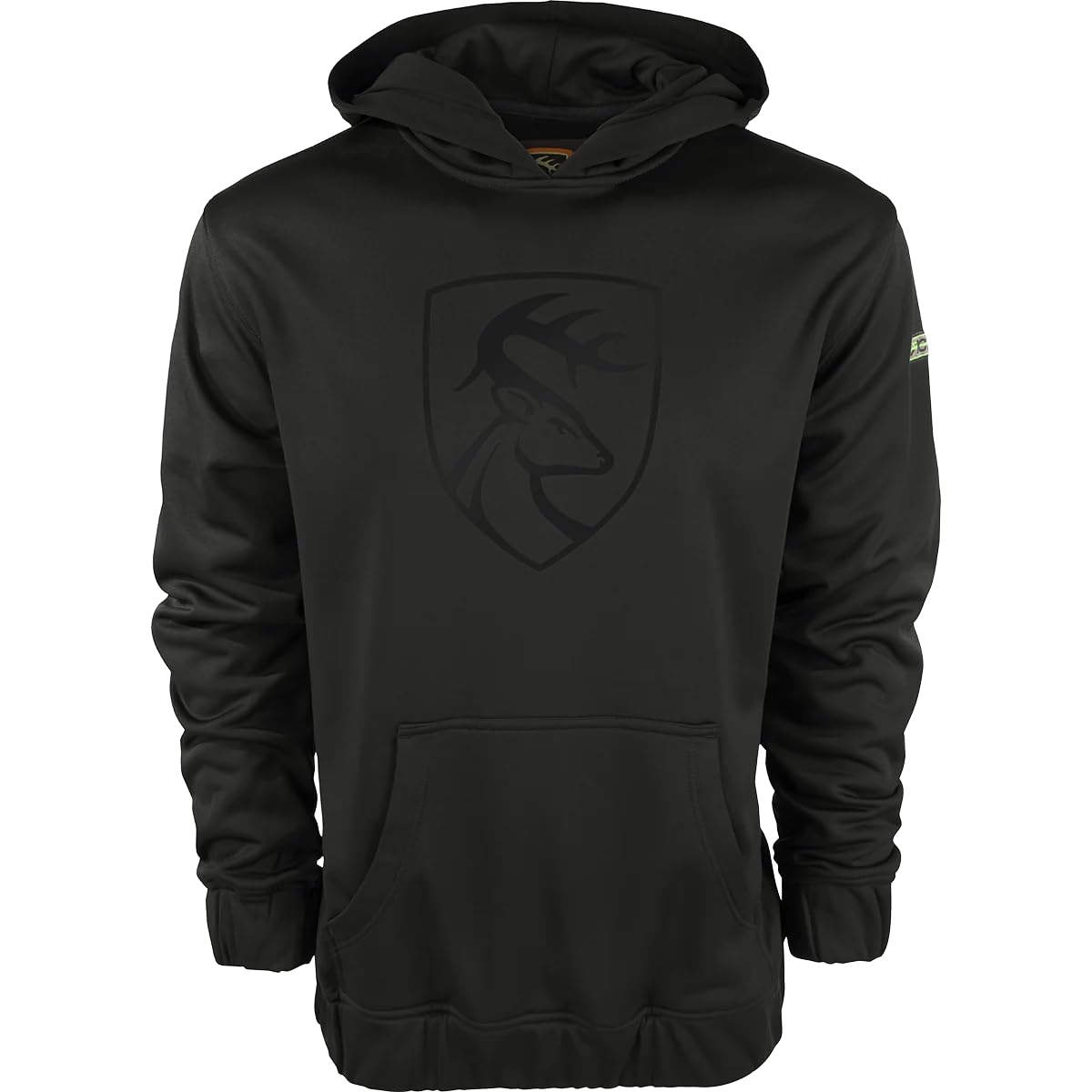 Drake Waterfowl Men's Hooded Sweatshirt - Lightweight Fleece Pullover with Kangaroo Pocket, Black - Perfect for Hunting, Fishing & Outdoor Adventures