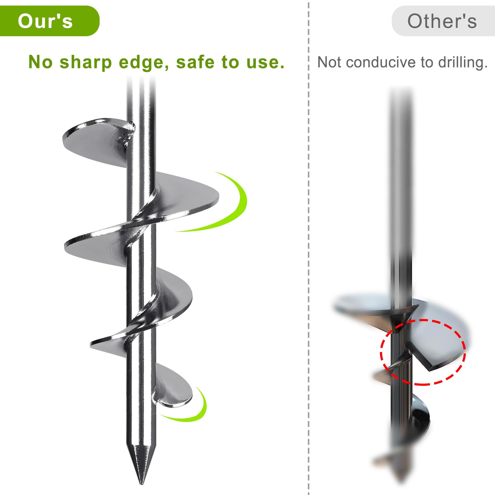 17'' Heavy Duty Trampoline Tent Stakes - Fully Welded Metal Screw-In Ground Anchors for Inflatables, Sheds & High Wind Protection (4-Pack) | Secure Outdoor Equipment, Play Structures & Temporary Shelters