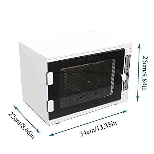 12L UV Sterilizer Cabinet for Nail Tools & Manicure Equipment - Portable Room Temperature Disinfection with Timer, Perfect for Salon, Spa, Haircut Tools & Towel Sanitizing - Multi-Purpose UV Light Cleaning Solution for Professional & Home Use