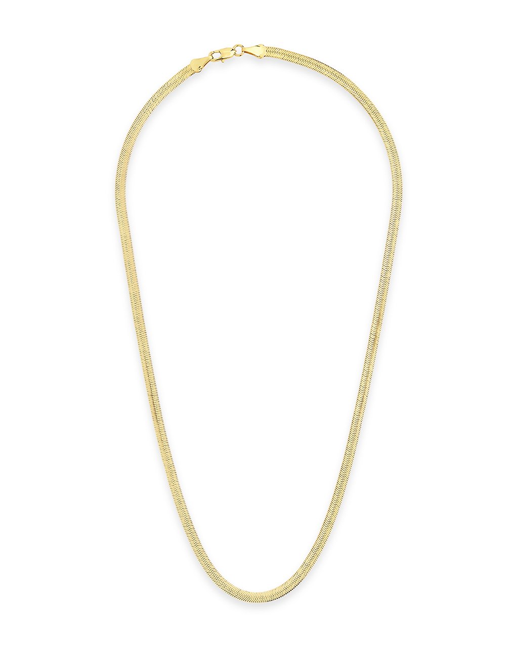 Elegant Herringbone Chain Necklace for Women - 14K Gold Plated Stainless Steel Layered Necklace - Perfect for Everyday Wear, Parties & Gifts
