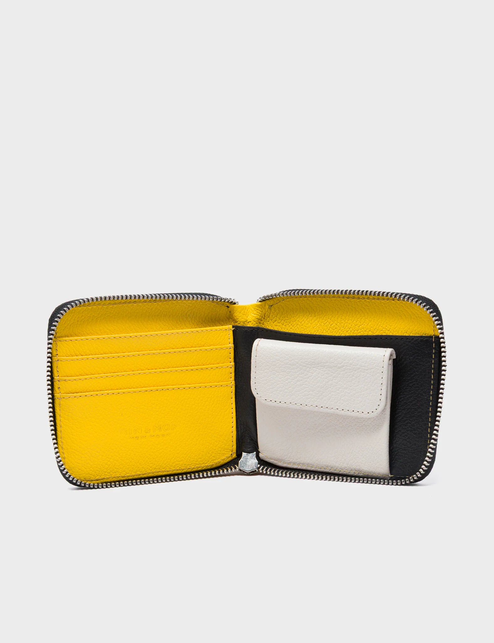 Fedor Black Leather Wallet for Men - RFID Blocking Metal Platform Print - Stylish Slim Bifold Wallet for Everyday Use & Travel