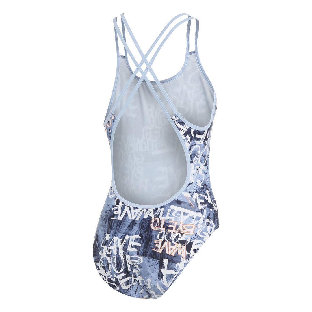 Adidas Women's Fit 1 Piece Swimsuit - Eco-Friendly Parley Ocean Plastic Swimwear for Beach, Pool & Water Sports