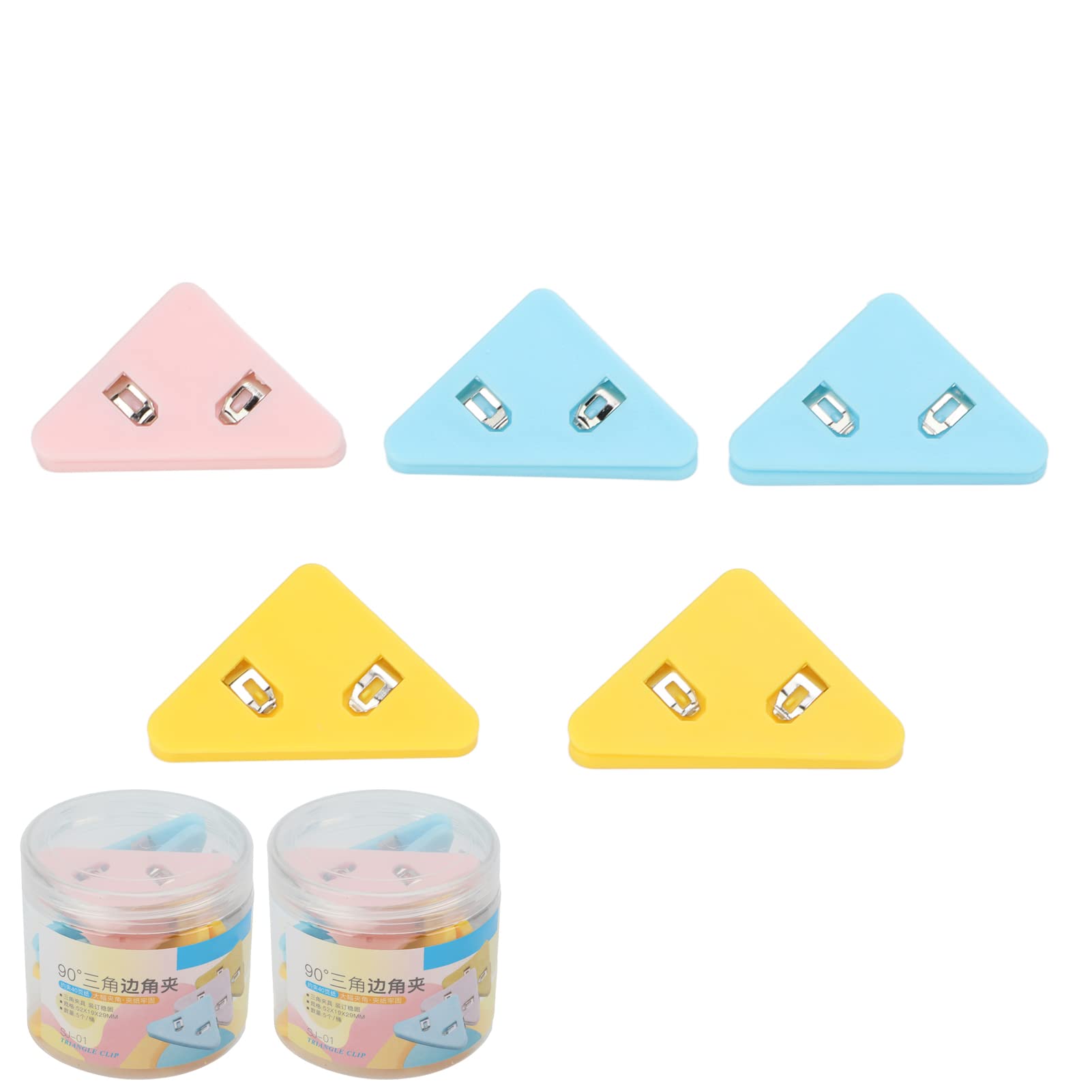 Colorful Cute Paper Clips Set - 3 Vibrant Colors for Office, School & Home Use - Protect Document Corners - Perfect for Organizing Papers, Notes & Homework (Office Supplies, Students, Teachers)