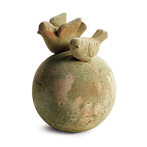 Weathered Garden Birds on Sphere - Napa Collection for Outdoor Decor