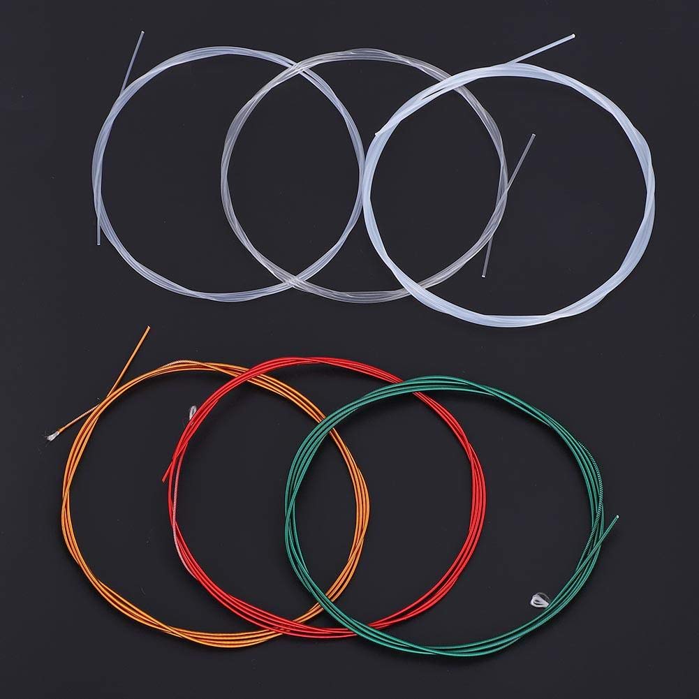 Premium 6-Piece Nylon Classical Guitar Strings Set - Standard Tension Acoustic Guitar Replacement Strings for Warm, Balanced Tone | Perfect for Beginners, Students, and Classical Guitar Performances