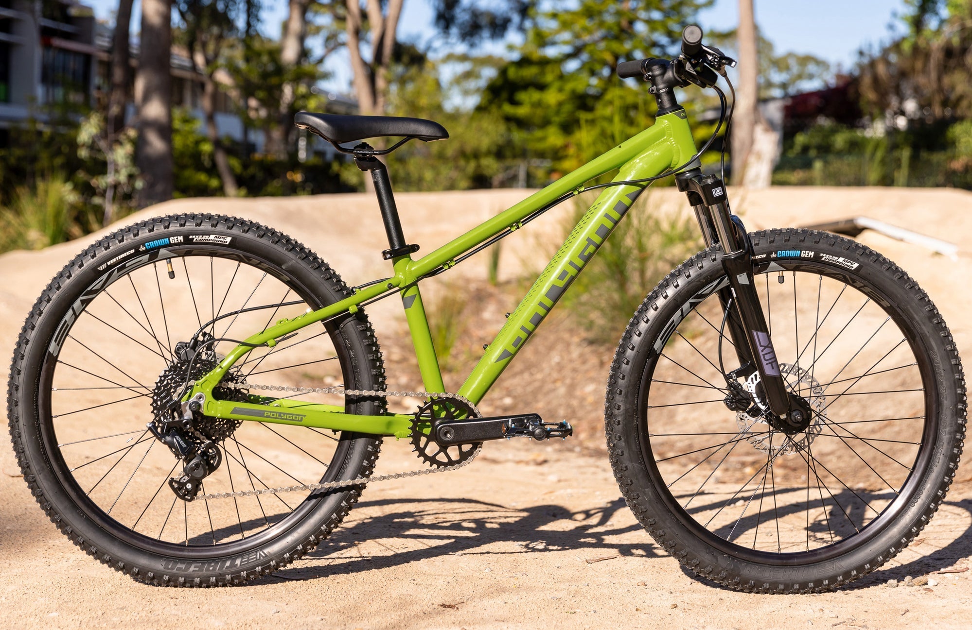 Polygon Premier 24 XC Disc Evo Kids Mountain Bike - 24 Inch Wheels, Lightweight Aluminum Frame, Disc Brakes - Perfect for Trail Riding & Outdoor Adventures
