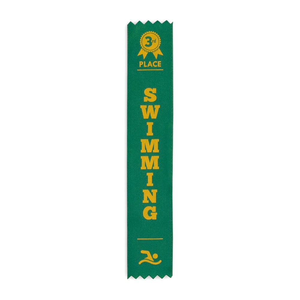 HART Swimming Ribbons - High-Quality Swim Award Ribbons for Competitions, Swim Meets & Team Events - Perfect for Swimming Awards, Trophies & Recognition