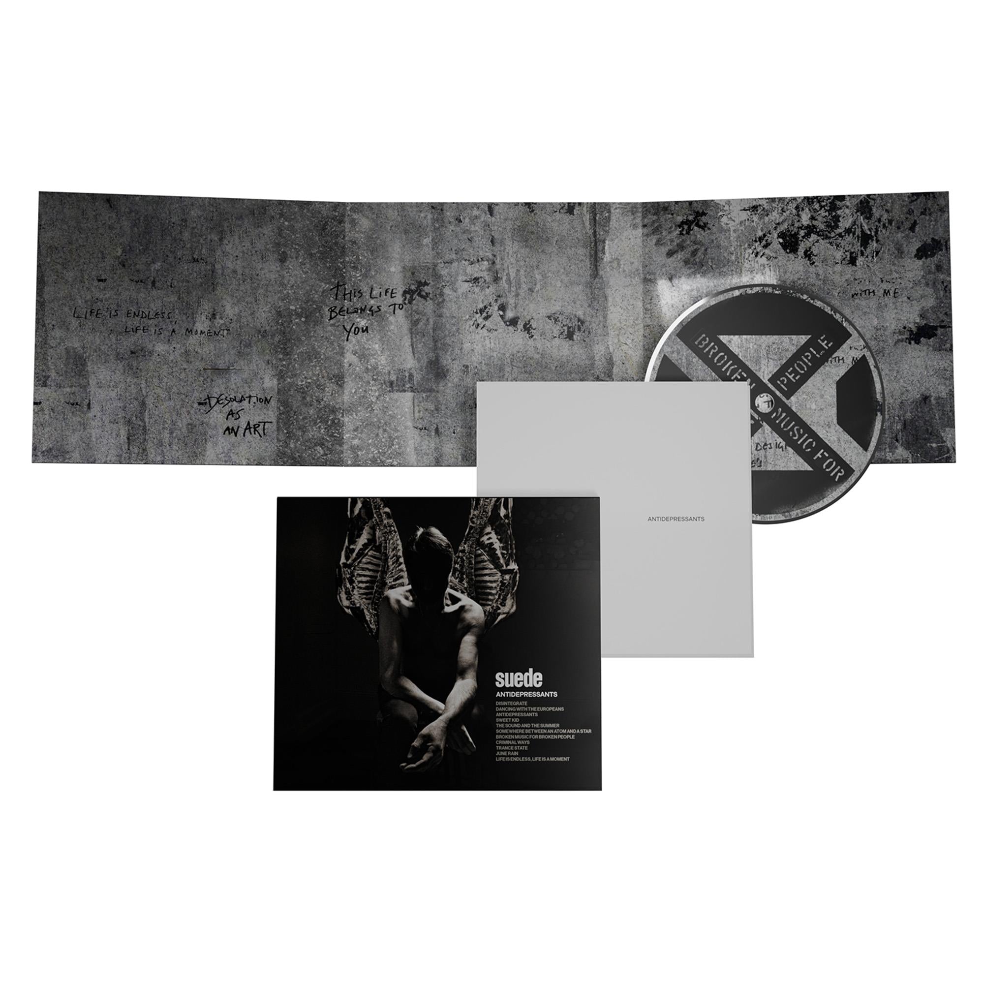 CD Suede Antidepressants CD - Relaxing Music for Stress Relief, Anxiety & Sleep - Perfect for Meditation, Yoga & Mental Wellness