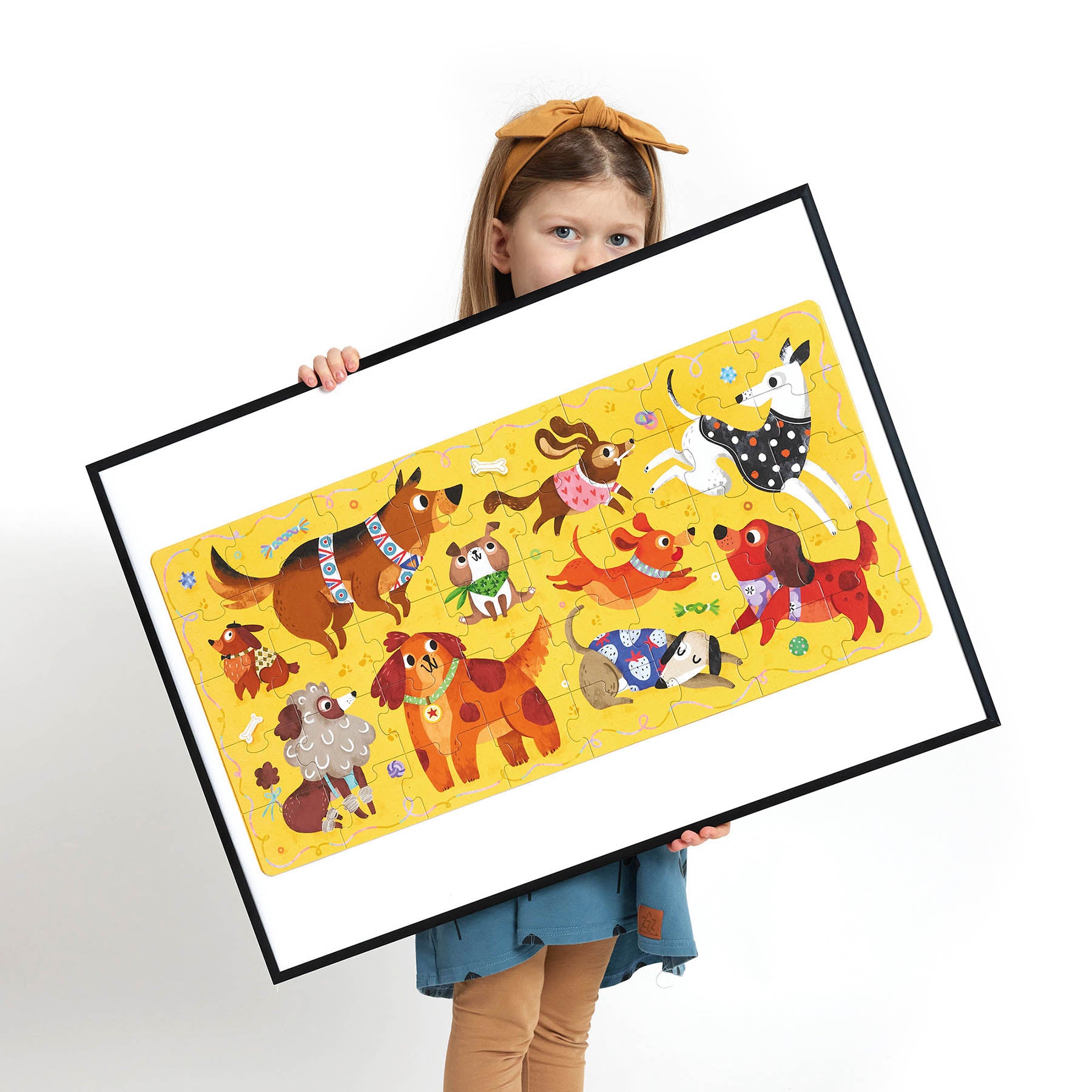 Banana Panda Playful Pups 40-Piece Floor Puzzle for Kids - Fun Educational Toy for Toddlers & Preschoolers - Perfect for Playrooms, Daycares & Family Game Nights