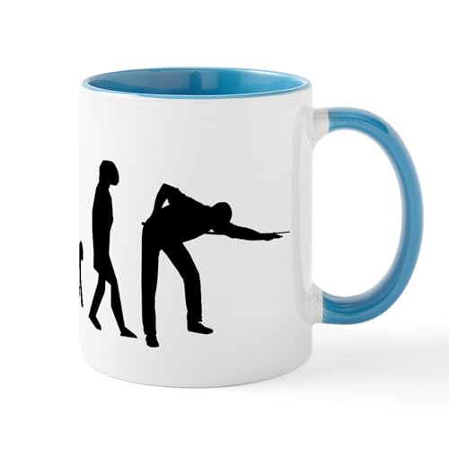 White/Blue Inside - Billiards Evolution Mugs
