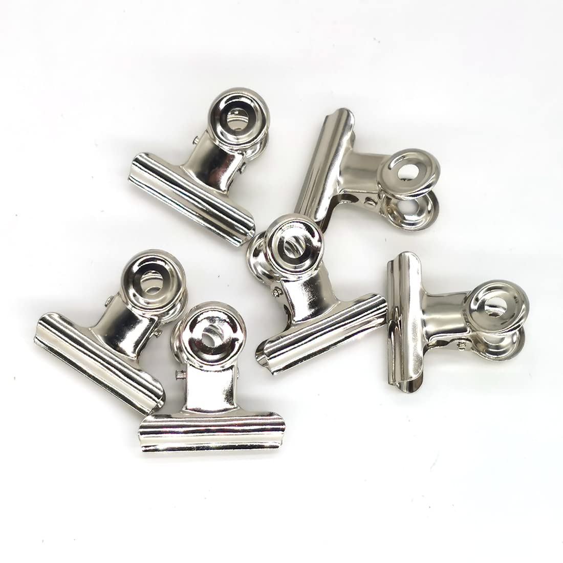 48PCS Silver 1.25 Inch Bulldog Clips - Mini Binder Clips, Metal Paper Clips with Transparent Storage Box - Perfect for Office, School, Crafting & Document Organization