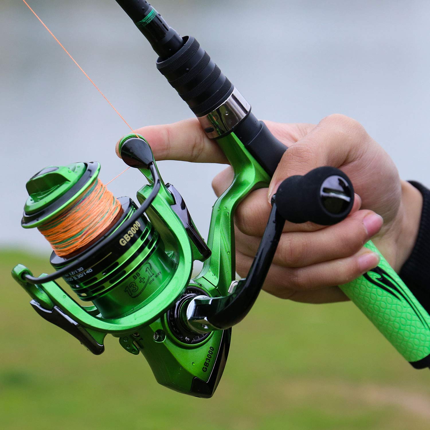 Premium 13+1BB Spinning Fishing Reel - Ultra Smooth Lightweight Saltwater & Freshwater Fishing Gear for Bass, Trout & Surf Casting | Perfect for Deep Sea, Lake & River Fishing Adventures