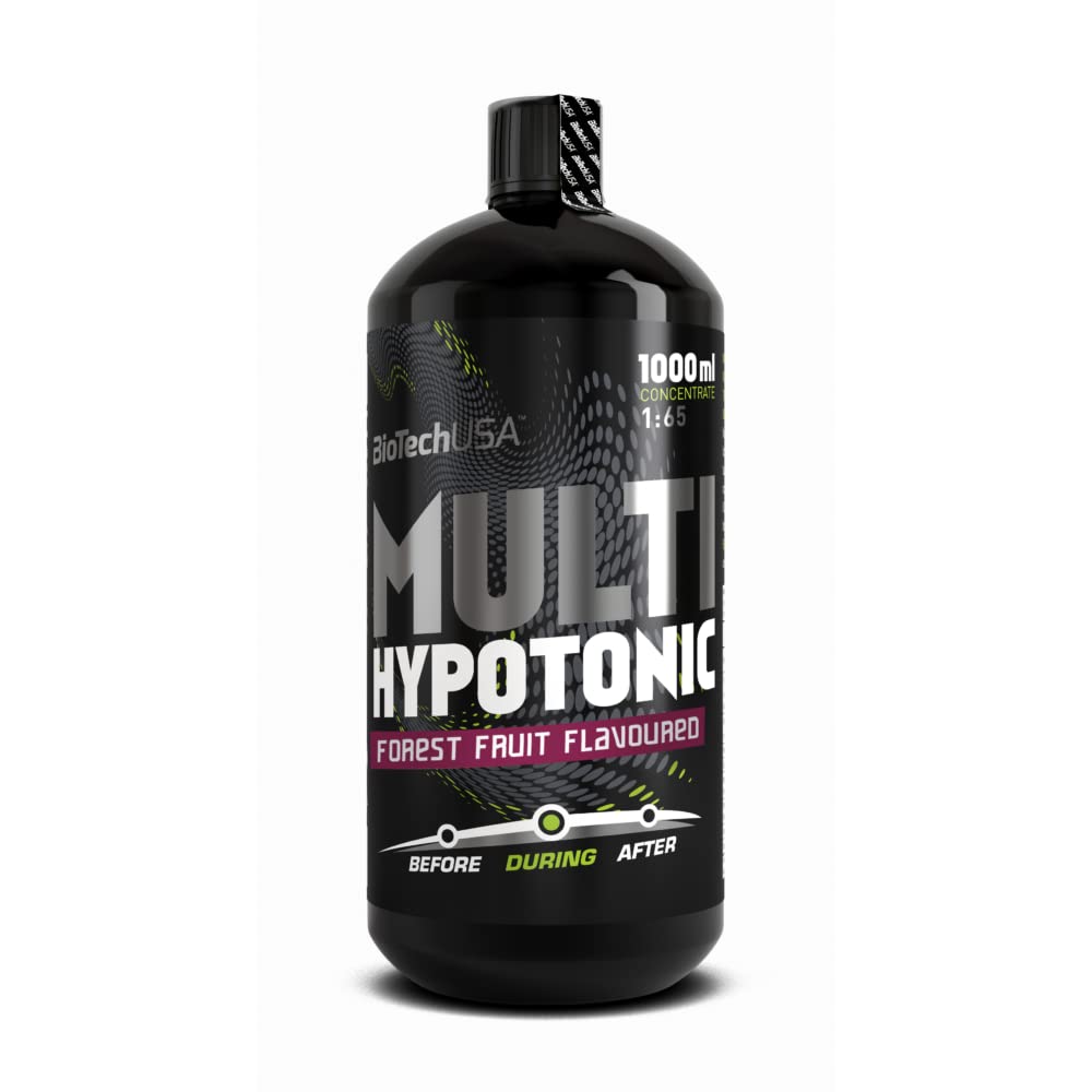BioTechUSA Multi Hypotonic Sports Drink - Forest Fruit Flavor, 1000ml | Electrolyte Hydration for Athletes & Workout Recovery | Perfect for Gym, Running & Outdoor Activities