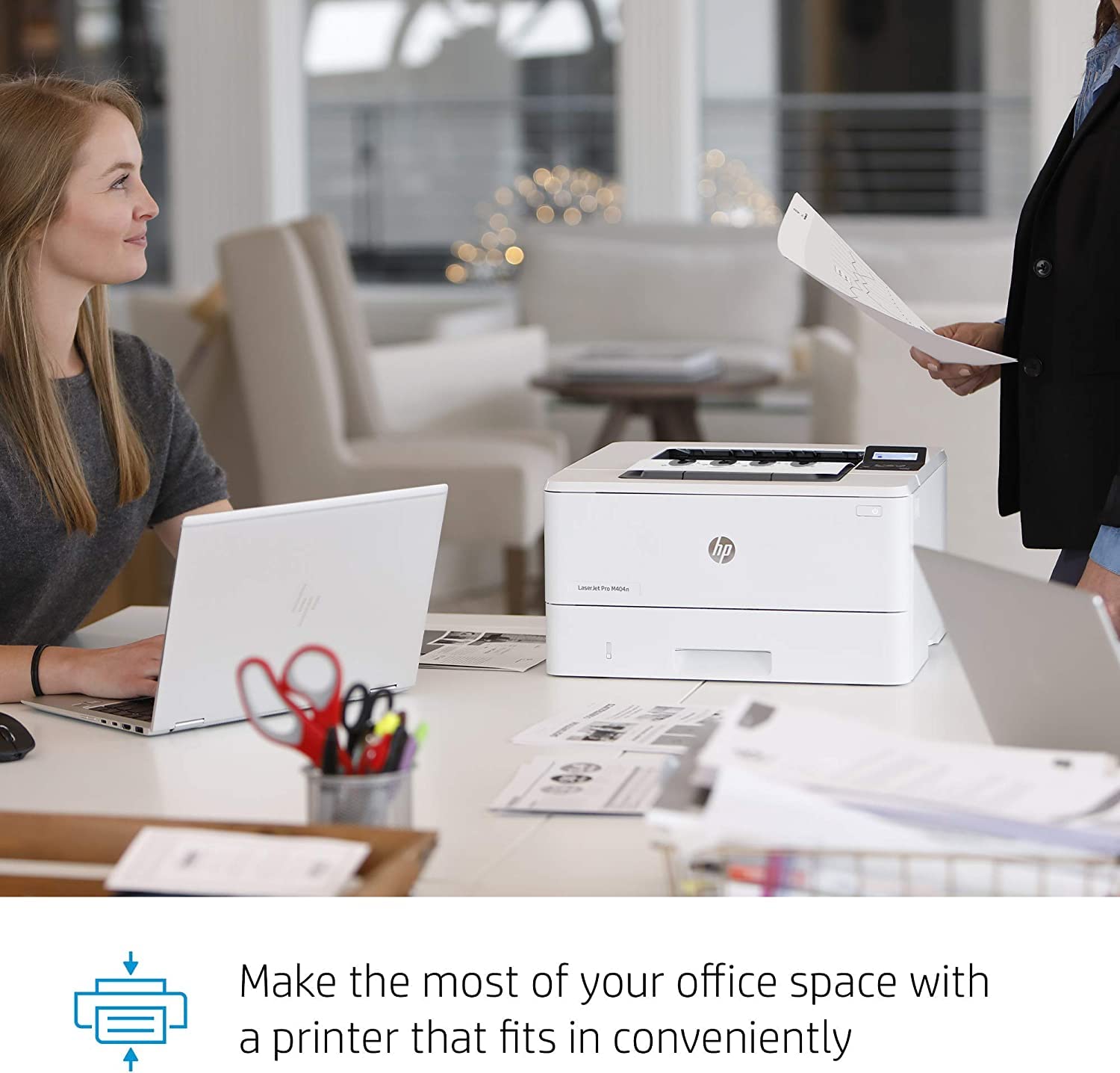 Refurbished HP LaserJet Pro M404n Monochrome Laser Printer - Fast & Reliable Office Printing | Ideal for Home Office, Small Business & High-Volume Documents