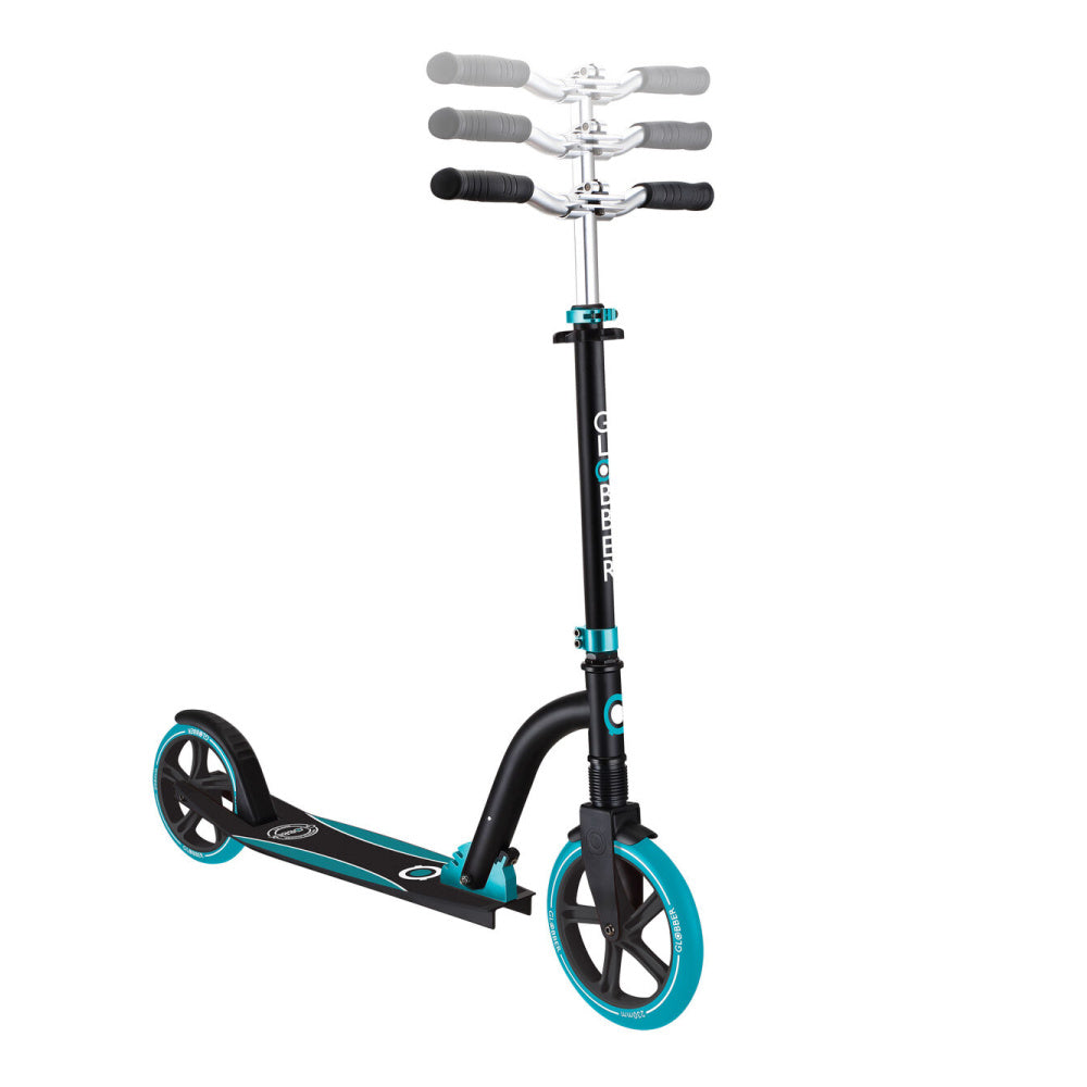 Globber NL 230 205 Duo Adult Scooter - 2 Wheel Folding Kick Scooter for Commuting & Urban Travel - Perfect for Adults & Teens