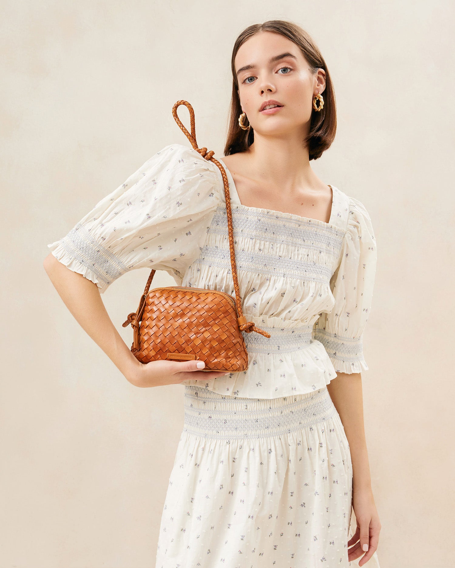 Marybeth Timber Woven Crossbody Bag - Stylish Handmade Leather Purse for Women | Perfect for Work, Travel & Everyday Use