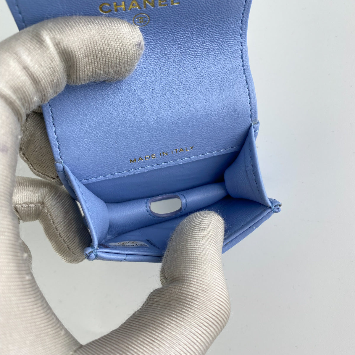 Chanel AirPods Case Blue - Luxury Protective Cover for AirPods 1/2/3/Pro - Perfect Gift for Music Lovers & Fashion Enthusiasts