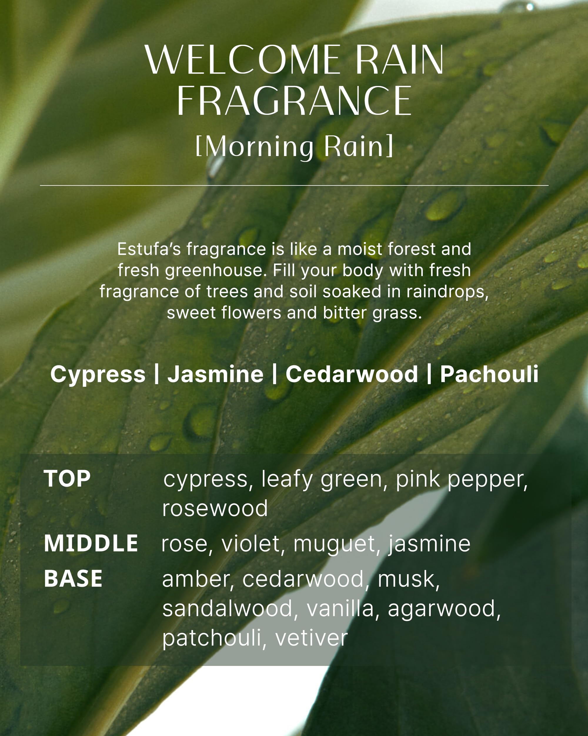 Welcome Rain Body Serum – Korean Vegan & Cruelty-Free Perfumed Body Lotion for Hydrated, Non-Sticky Skin | Cypress & Cedarwood Fragrance for Women & Men | 10.1 fl.oz | Perfect for Daily Moisturizing & Aromatherapy Relaxation