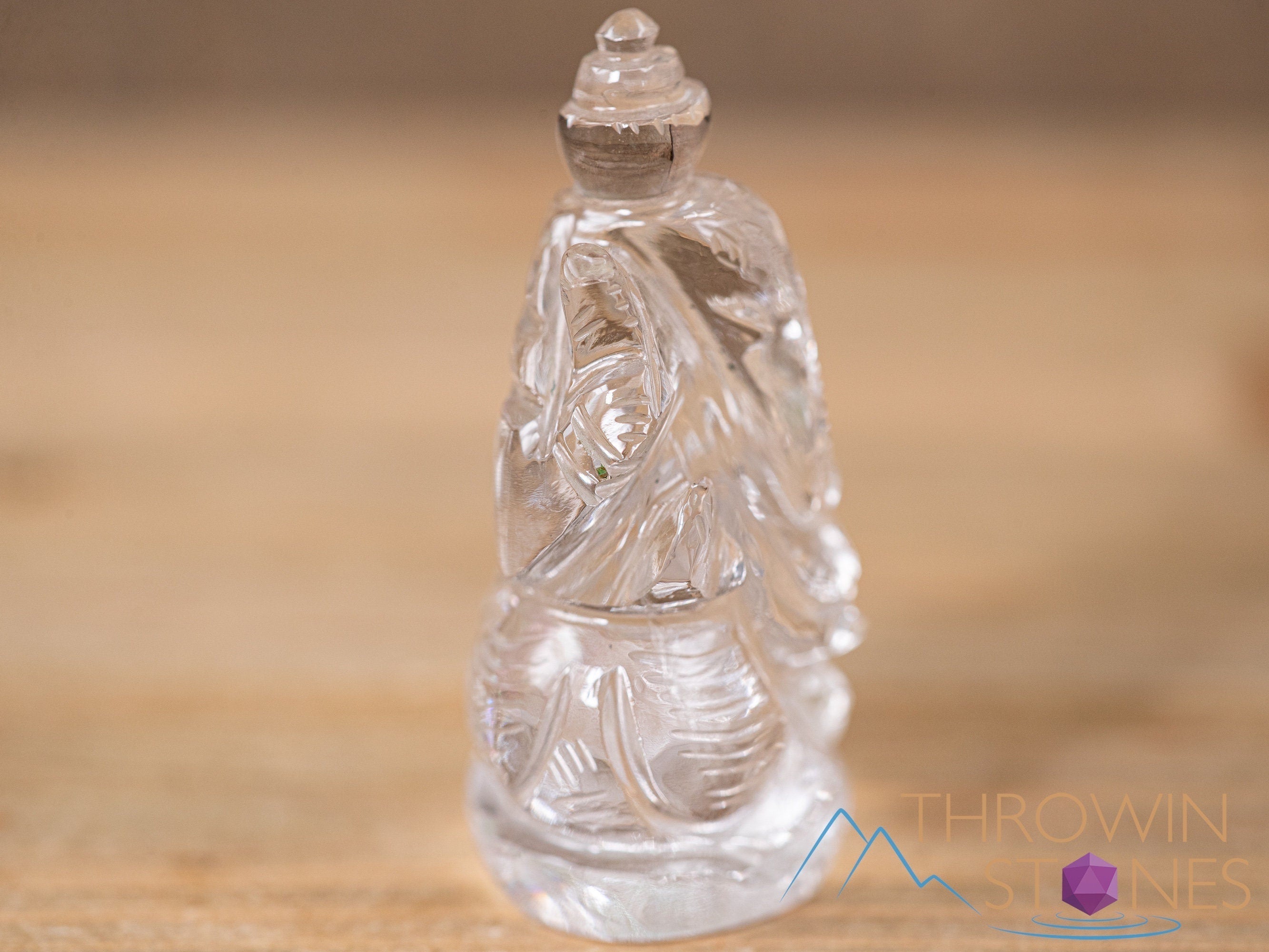 Himalayan Clear Quartz Ganesha Statue - Hand Carved Lord Ganesh Crystal Sculpture for Home Decor, Meditation & Spiritual Healing | Perfect for Yoga Studios, Altars & Gift Giving