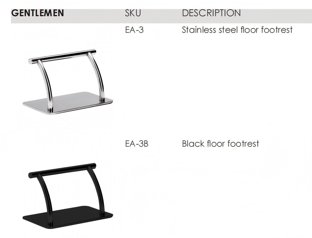 Lanvain ® Adjustable Steel Footrest for Salon Chairs - Ergonomic Support for Barbers, Hair Stylists & Pedicures - Perfect for Salons, Spas & Barber Shops