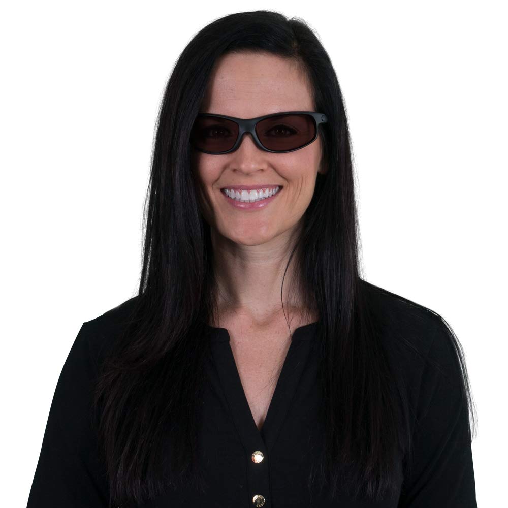TheraSpecs Wrap Glasses for Light Sensitivity Relief - Migraine & Photophobia Relief Glasses - Blue Light Blocking & UV Protection - Perfect for Screen Time, Driving & Indoor Use