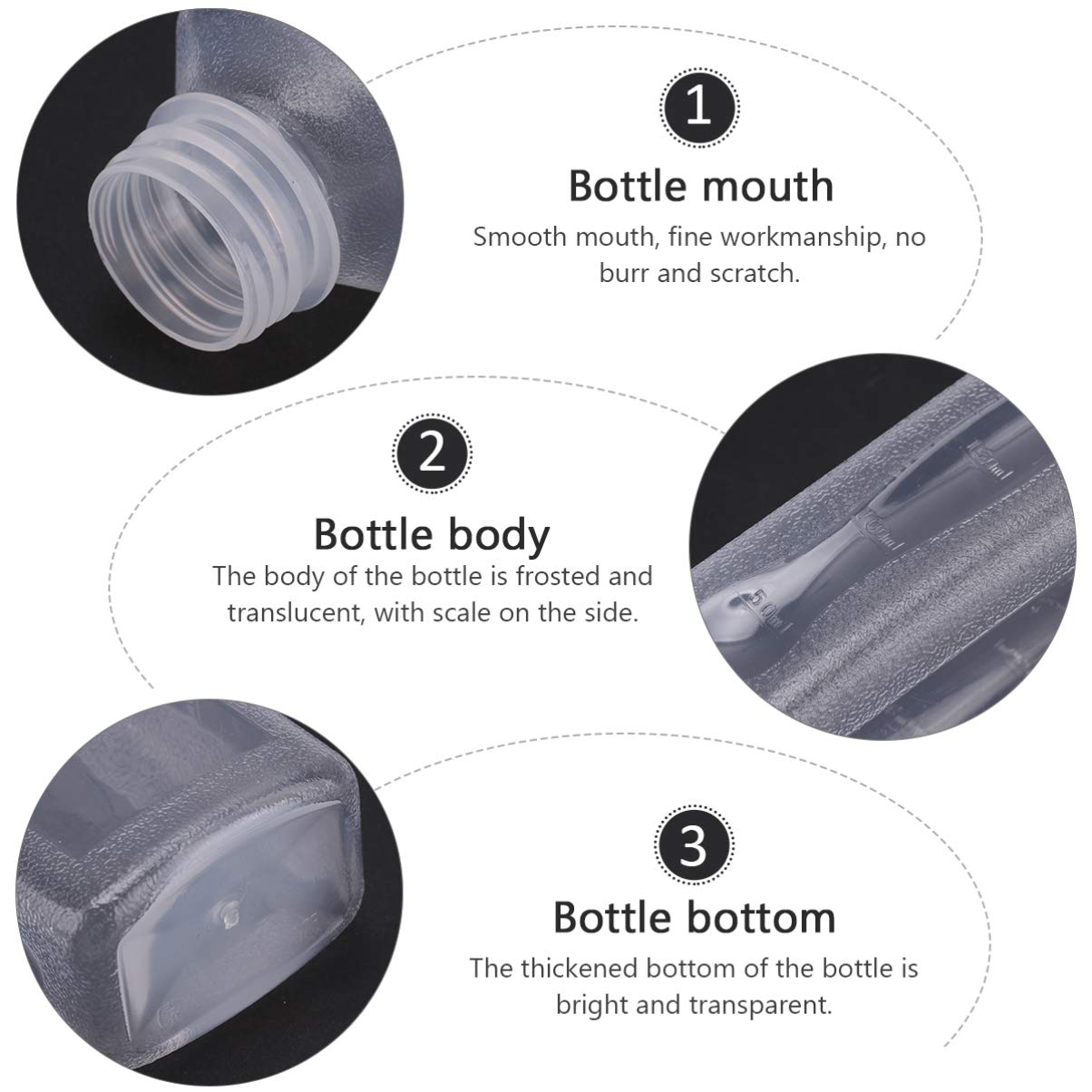 Hemoton 10-Pack Clear Plastic Milk Bottles with Lids - BPA-Free Reusable Drink Containers for Kids, Travel, Tea, Juice & Water Storage | Sustainable PP Jugs for Home, School & Picnics