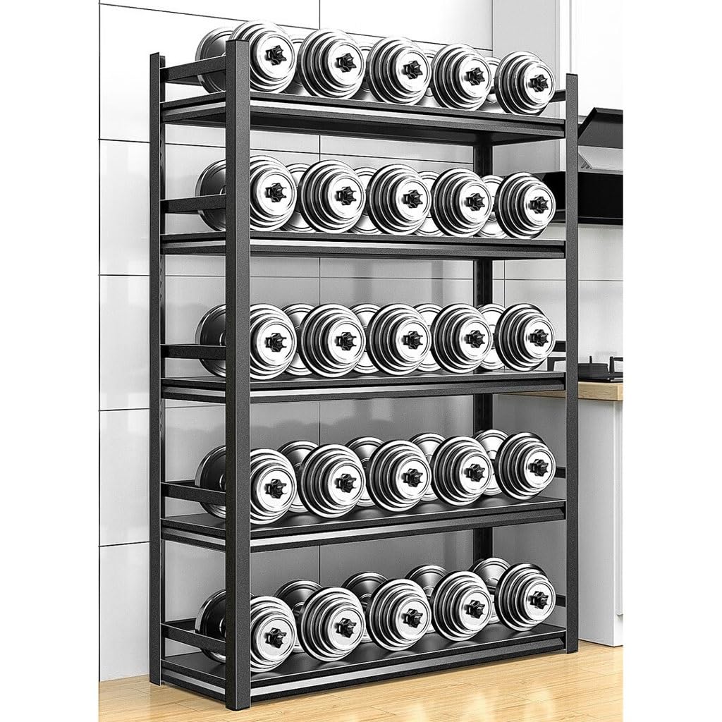 ENGENDER Heavy Duty Carbon Steel Kitchen Storage Rack - Floor Standing Fenced Organizer for Microwave Oven, Cookware & Pantry Items - Perfect for Small Kitchen, Balcony & Living Room Storage Solutions
