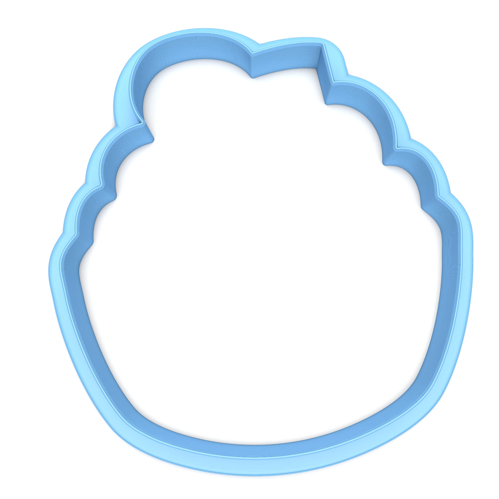 Sweet Prints Inc Bowl of Mashed Potatoes Outline Cookie Cutter - Dishwasher Safe, Stainless Steel - Perfect for Baking, Holiday Cookies, and DIY Crafts