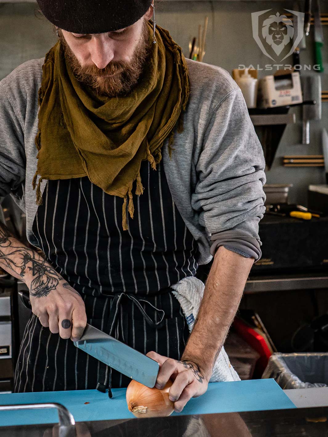 Premium 7-inch Nakiri Knife - Gladiator Series Japanese Vegetable Knife | NSF Certified | Dalstrong © | Perfect for Slicing, Dicing & Chopping Vegetables