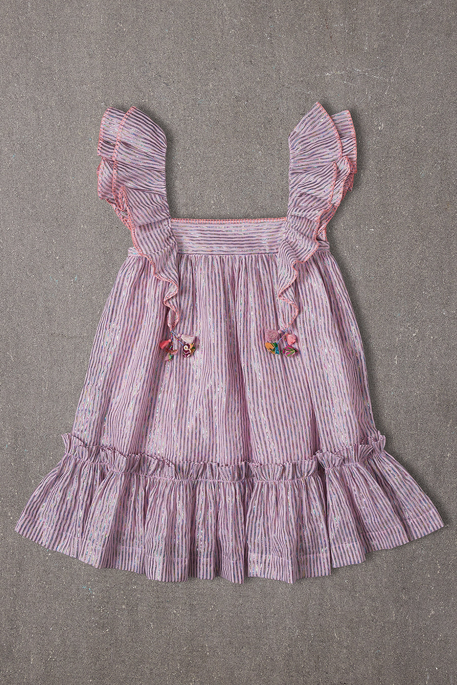Nellystella Robin Striped Ballet Dress for Girls - Perfect for Dance Classes, Recitals & Special Occasions