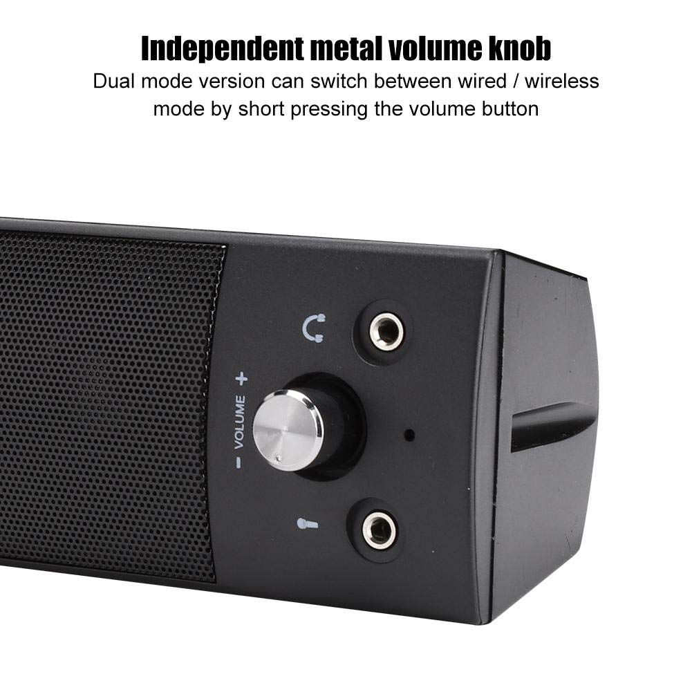 Hakeeta Wired Computer Audio Speaker V-117, Stereo Bass Surround Sound for Home, Desktop, Laptop, Gaming & Music