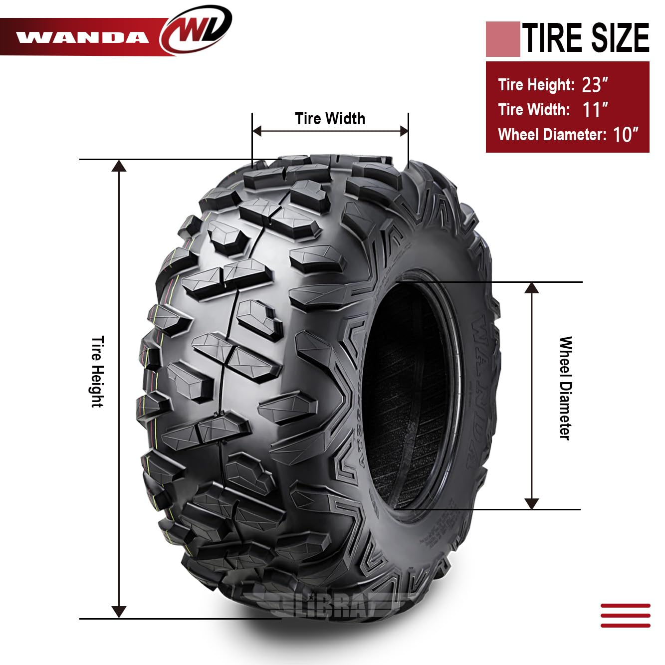 Premium 23x11-10 ATV/UTV Tires Full Set - Compatible with 2005 Suzuki QUV 620 4X4 - All-Terrain Off-Road Performance for Mud, Sand & Trail Riding