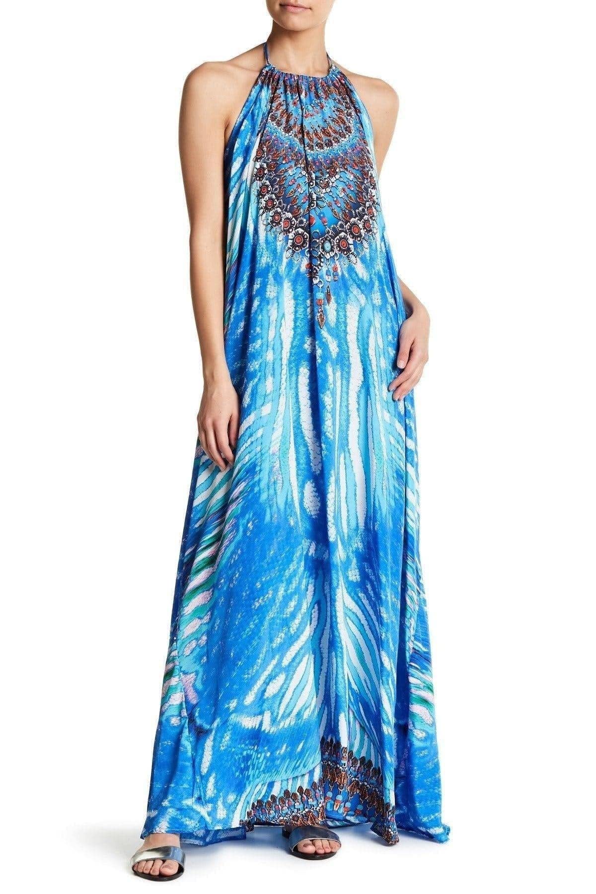 La Moda Women's Summer Day Dress - Casual Resort Wear & Beach Cover Up | Flowy Sundress for Vacations, Pool Parties & Outdoor Events | by GOGA Swimwear