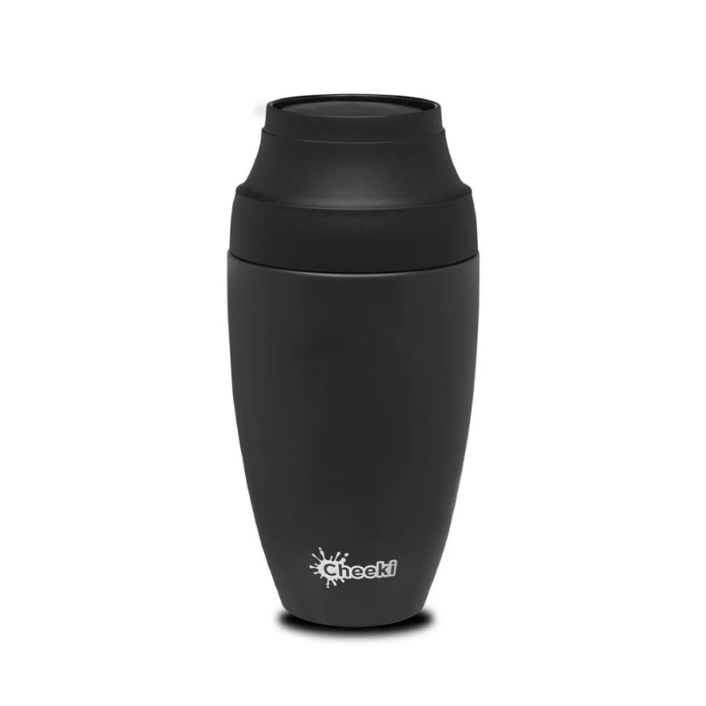 Premium CHEEKI Coffee Mug - 450ml (15oz) Insulated Chocolate Brown Ceramic Cup - Perfect for Home, Office & Gifts - Hot & Cold Beverages